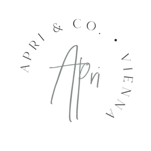 Apri & Co. , Apri and Co Vienna Logo Emblem in Farbe